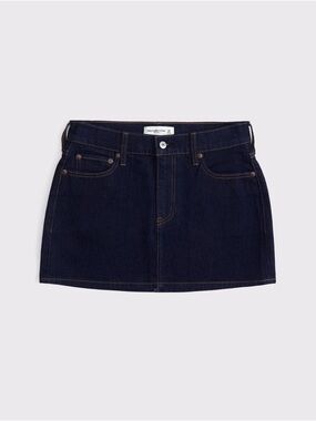 Abercrombie and Fitch Mid Rise Denim Mini Skirt